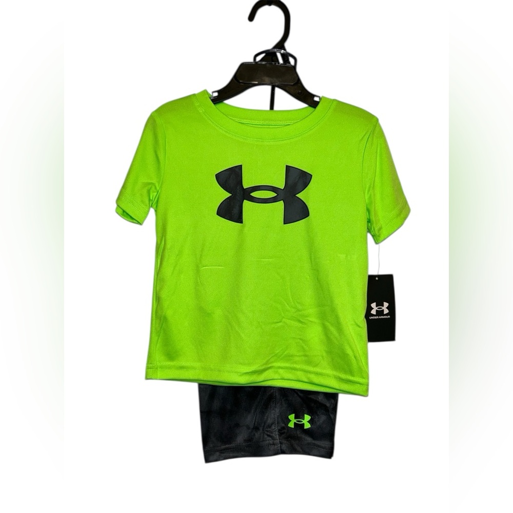 Under Armour Kids Matching Set - Hyper Green and Grey
